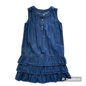 Baby GAP Tiered denim dress Size 5 Toddler